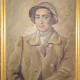 Tablou Geta Dembinsky  - Esarfa albastra (pictura)