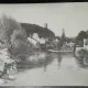 Carte postala, Bords de la Brenne a Montbard, Franta, perioada 1913
