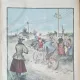 Revista Universul Literar nr.44/1897  pe coperta Un duel pe bicicleta