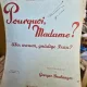 Pourquoi, madame? Aber warum, gnadige Frau? - Georges Boulanger (cu semnatura sefului orchestrei)