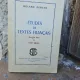Études de textes français - Roland Derche