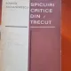 Spicuiri critice din trecut - Romeo Alexandrescu