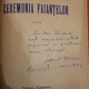 Ceremonia faianțelor - Emil Manu (cu Dedicatie)