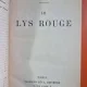 Lys Rouge - Anatole France