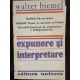 EXPUNERE SI INTERPRETARE - WALTER BIEMEL
