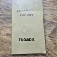 Tagade - Alexandru Grigore cu dedicatia autorului pentru scriitorul Remus Luca