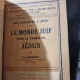 LE MONDE JUIF VERS LE TEMPS DE JESUS-CH. GUIGNEBERT