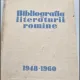 BIBLIOGRAFIA LITERATURII ROMANE 1948-1960 - TUDOR VIANU