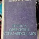 TEHNICA OPERATORIE OSTEO-ARTICULARA - CONSTANTIN RADU