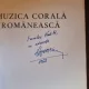 MUZICA CORALA ROMANEASCA - DORU POPOVICI (cu dedicatie de la autor pentru Familia Petru Vintila)