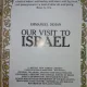 Our Visit to Israel Emmanuel Dehan