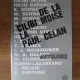 DE LA CILIBI MOISE LA PAUL CELAN - ANTOLOGIE