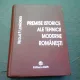 PREMISE ISTORICE ALE TEHNICII MODERNE ROMANESTI - NICOLAE P. LEONACHESCU