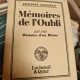 MEMOIRES DE L'OUBLI - PHILIPPE SOUPAULT  (CARTE IN LIMBA FRANCEZA)