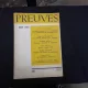 REVISTA PREUVES NR.162/1964  (CU ARTICOLE DE DENIS DE ROUGEMONT, JEAN RABAUT, VLADIMIR DEDIJER SI ALTII, TEXT IN LIMBA FRANCEZA)
