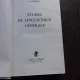 ETUDES DE LINGUISTIQUE GENERALE - A. ROSETTI