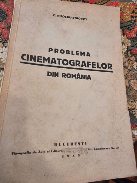 C. Nicolau-Stresti - Problema Cinematografelor din Romania