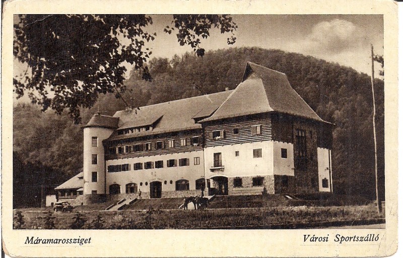 Carte postala circulata  din perioada interbelica Sighetu-Marmatiei