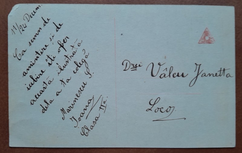Fotografie tip carte postala, necirculata, tanara cu un cal, 1924