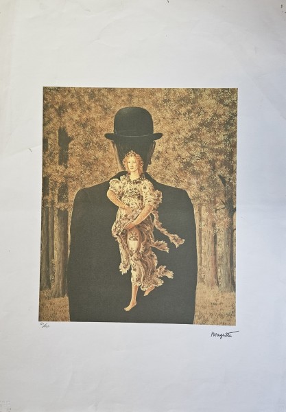 Rene Magritte -  Le bouquet tout fait, litografie originala