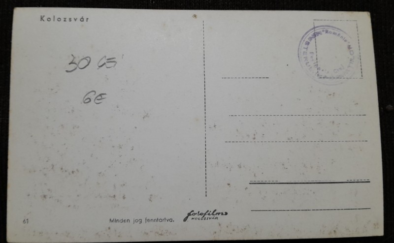 Carte postala, imagini din Cluj, perioada interbelica