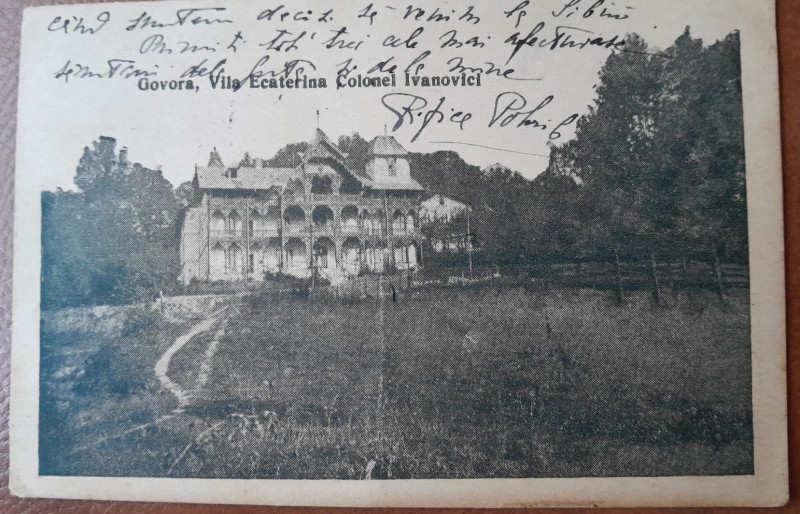 Carte postala, Govora, Vila Ecaterina Colonel Ivanovici, perioada interbelica