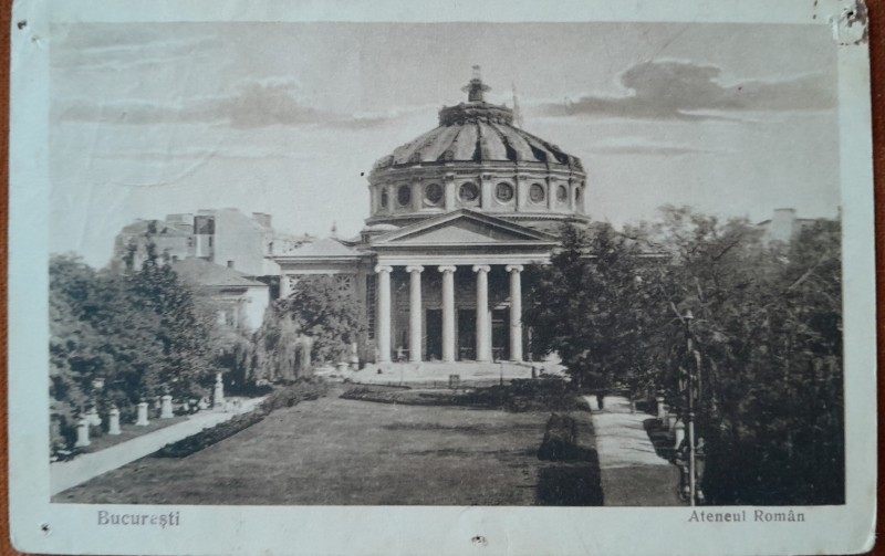 Carte postala, Bucuresti, Ateneul Roman, 1926