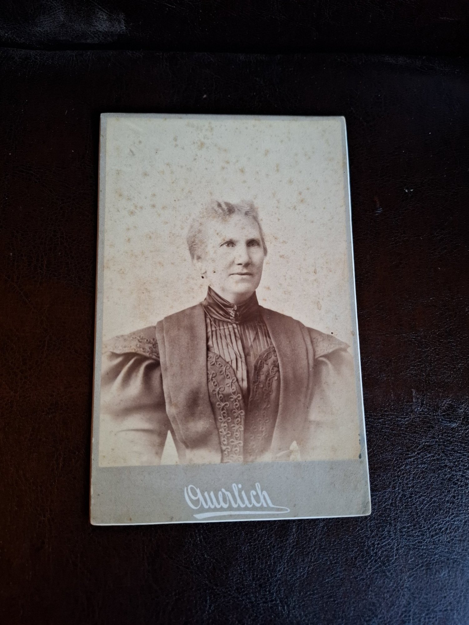 Fotografie Cabinet Portret Femeie , Sibiu - Wilhelm Auerlich