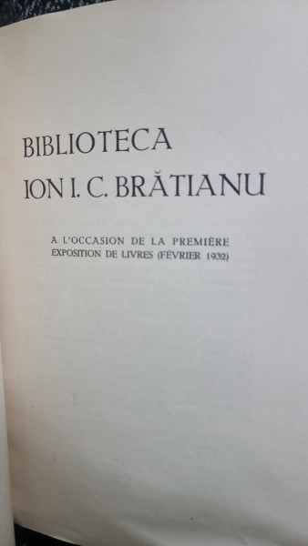 Bibliotca Ion I. C. Bratianu