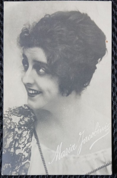 Carte postala, Maria Jacobini, actrita si scriitoare italianca, 1892-1944