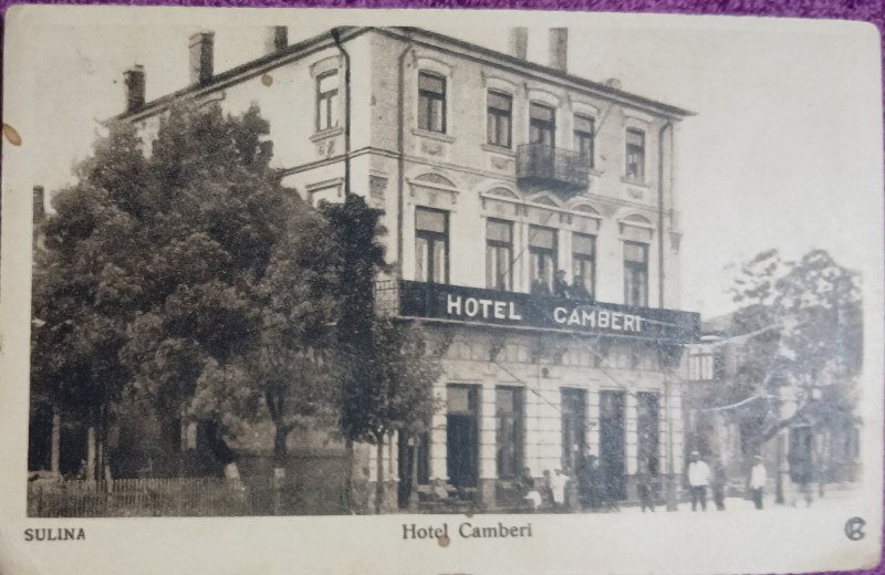 Carte Postala,Sulina, Hotel Camberi, 1923