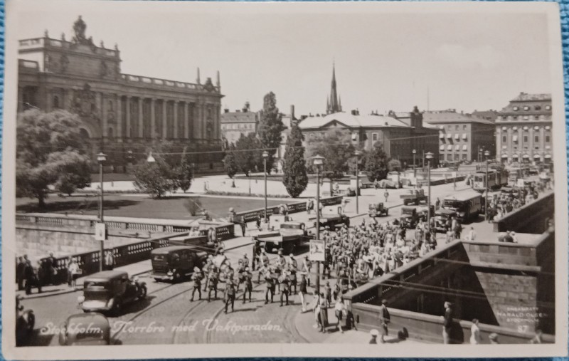 Carte postala, Stockholm, 23 august 1947