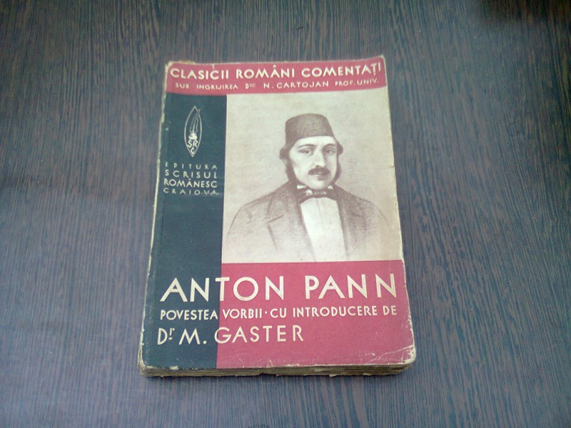 POVESTEA VORBII - ANTON PANN