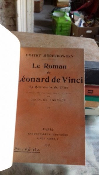 LE ROMAN DE LEONARD DE VINCI - DMITRY MEREJKOWSKY  VOL.2