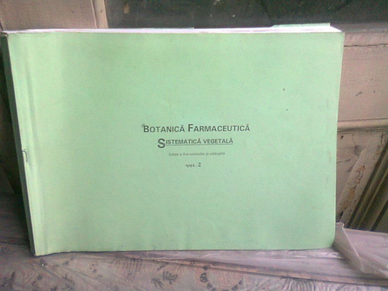 BOTANICA FARMACEUTICA - MADELENA PALADE  VOL.2  (CARTE XEROXATA)