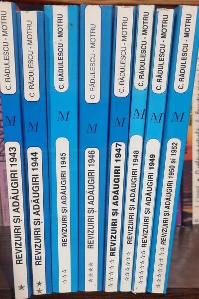 Constantin Radulescu Motru Revizuiri si adaugiri (8 volume)