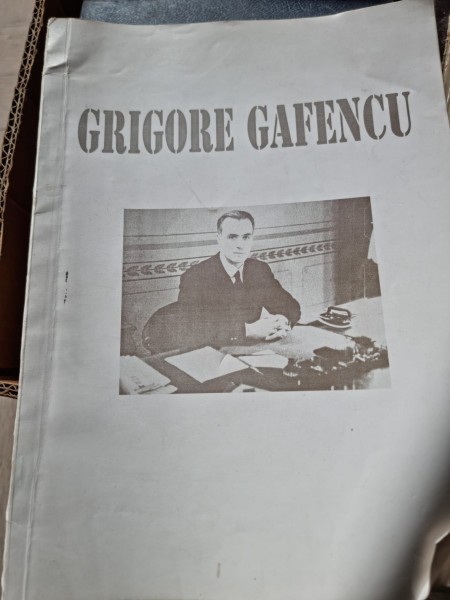 GRIGORE GAFENCU - EDITOR NICOLAE PETRESCU