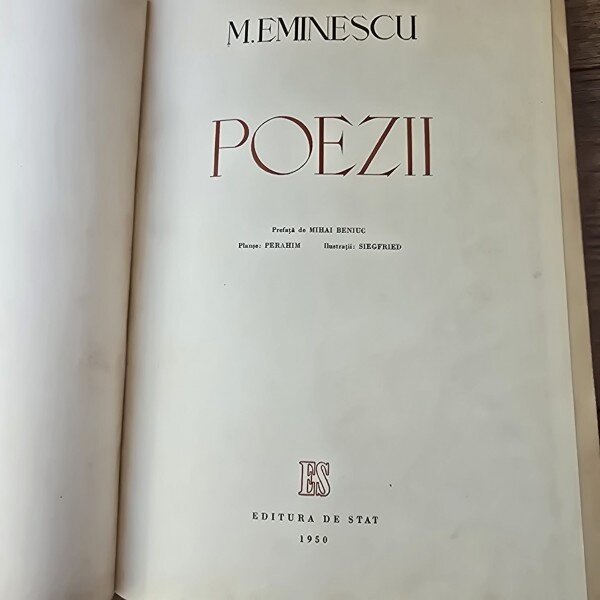 Poezii - M. Eminescu 1950