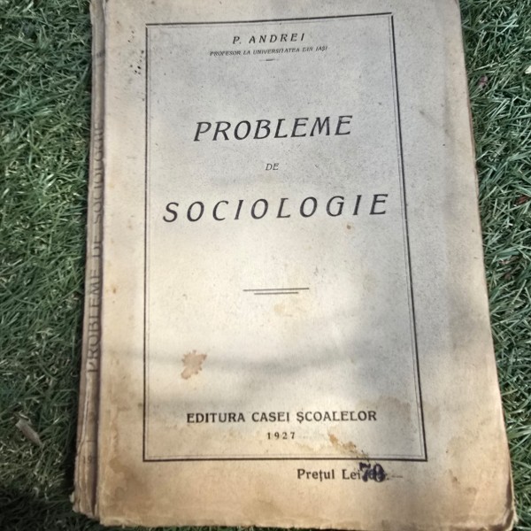 Probleme de sociologie - P. Andrei