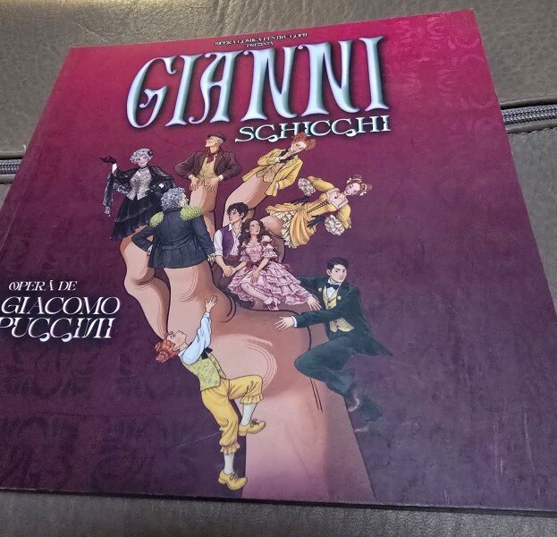 Caiet-Program tip brosura - Opera comica pentru copii Gianni Schicchi - Giacomo Puccini