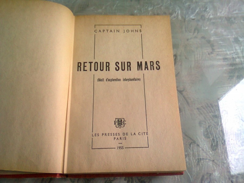 RETOUR SUR MARS - CAPTAIN JOHNS  (CARTE IN LIMBA FRANCEZA)