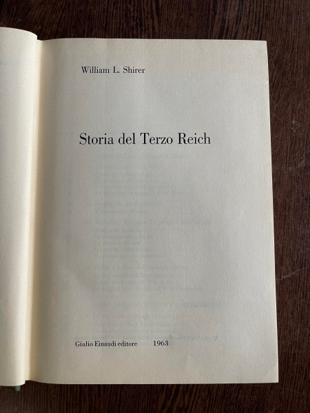 William L. Shirer Storia del Terzo Reich