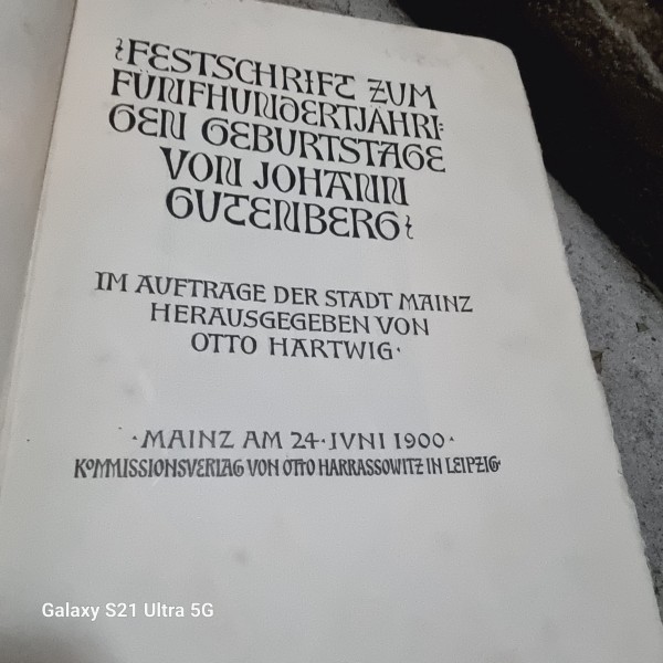 Zur Gutenberg Feier 1900 Die Stadt