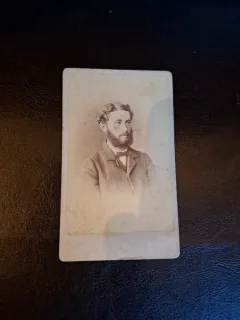Fotografie tip CDV Portret Barbat , Berlin - Friedrich Jacobeit