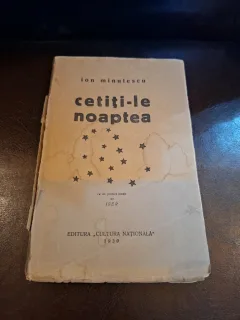 Cetiți-le noaptea (prima editie) - Ion Minulescu