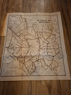 Harta Retelei de Apa Industriala Pl.XIV (U.C.B.) - Marvan S.A.R.