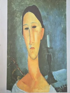 Amedeo Modigliani - Portretul Annei Zborowska, litografie originala