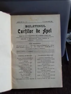 BULETINUL CURTILOR DE APEL, 1937