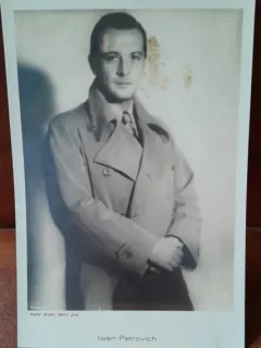 Carte postala, actorul si cantarestul sarb Iwan Petrovich 1894-1962