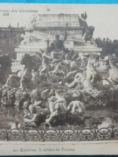 Carte Postala, Bordeaux, Le Monument des Girondias, 1925